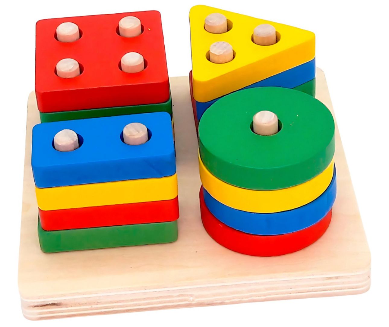 Juego De Madera Didáctico De Encaje Para Niños