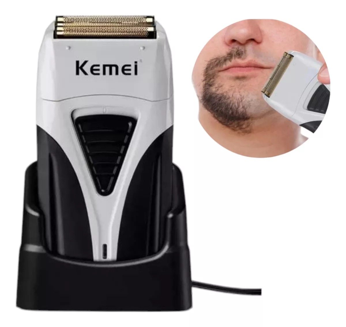 Maquina Afeitadora Shaver Kemei Km-3383 Recargable Portatil