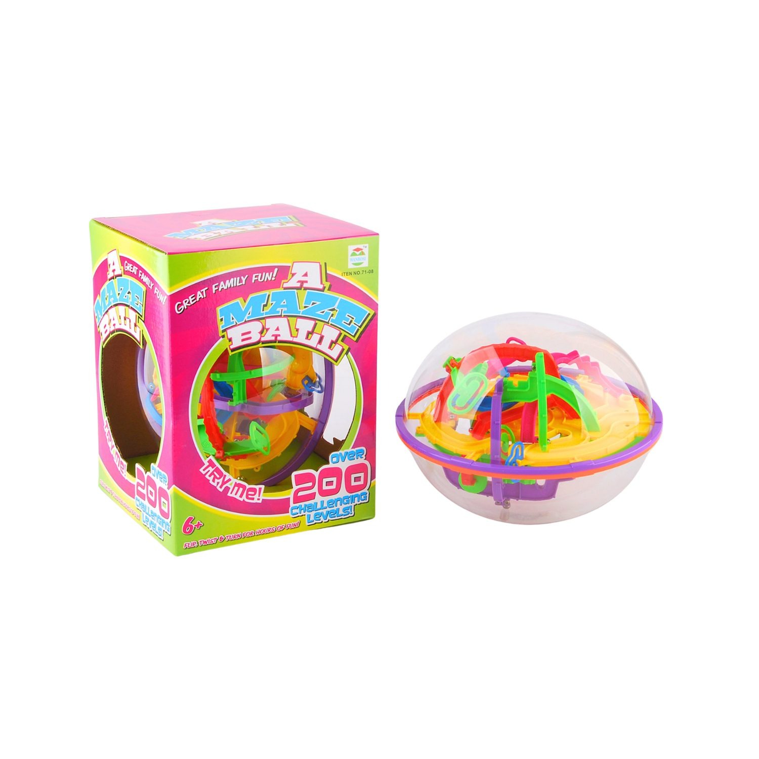 Cubo Laberinto Esfera Maze Ball 3d Destreza Regalo De Juguet