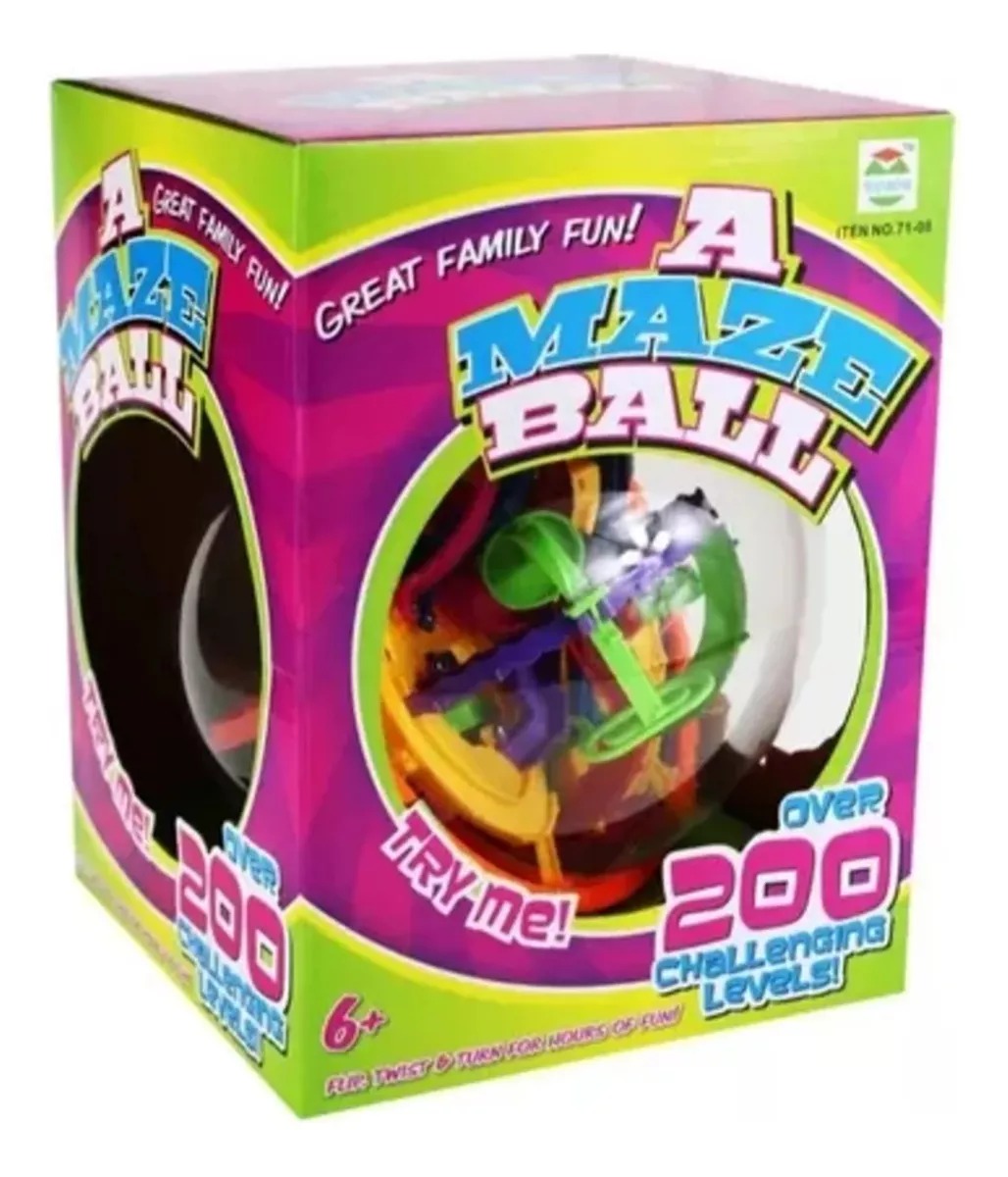 Bola Laberinto 3d, Grande Xl, Juguete Didáctico 200 Niveles