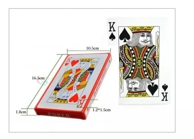 Mazo De Naipe Ingles Tamaño Jumbo De 10x16cms,Cartas Gigante