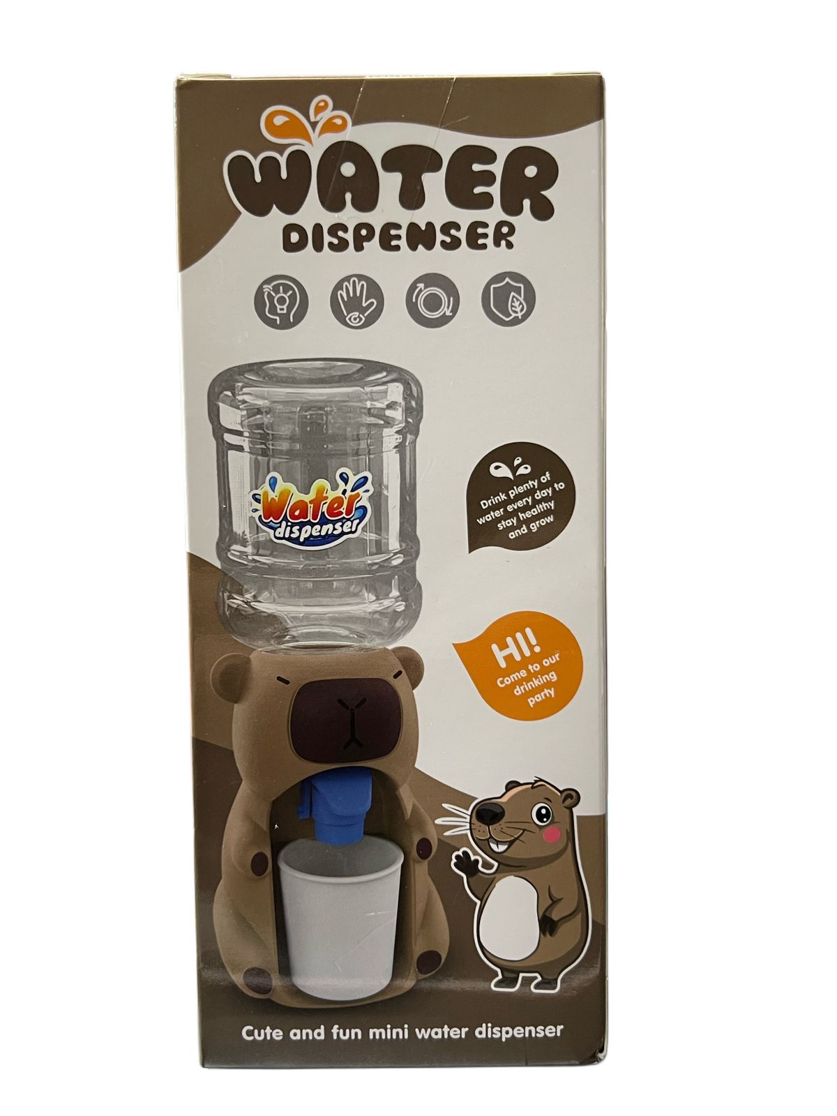 Juguete Capibara Mini Dispensador De Agua Capi
