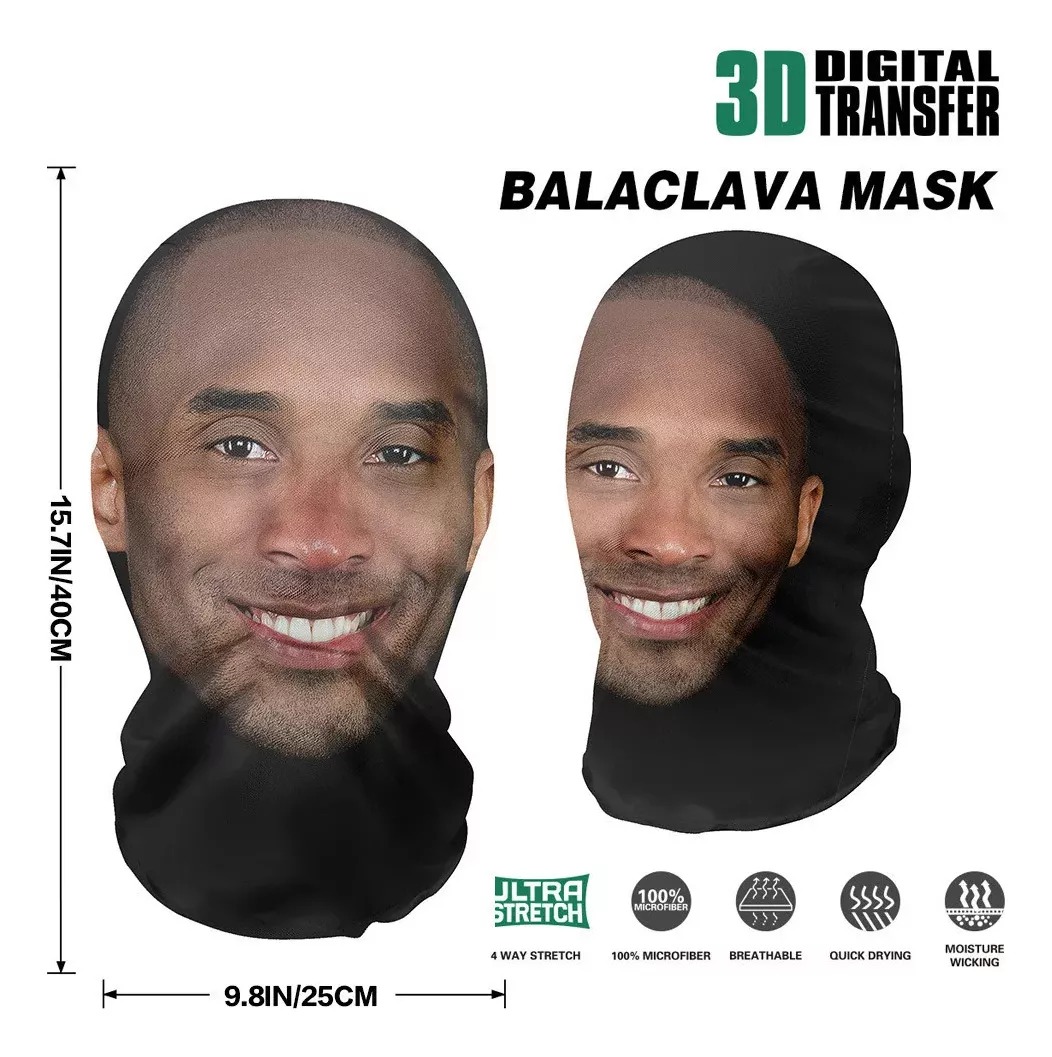 Máscara Facial Completa De Malla Elástica Futbol Impresa