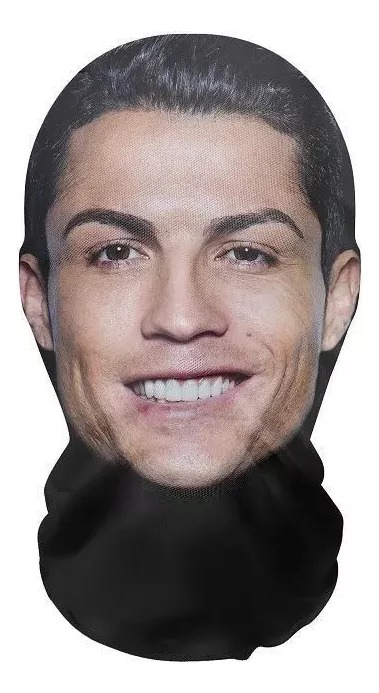 Máscara Facial Completa De Malla Elástica Futbol Impresa