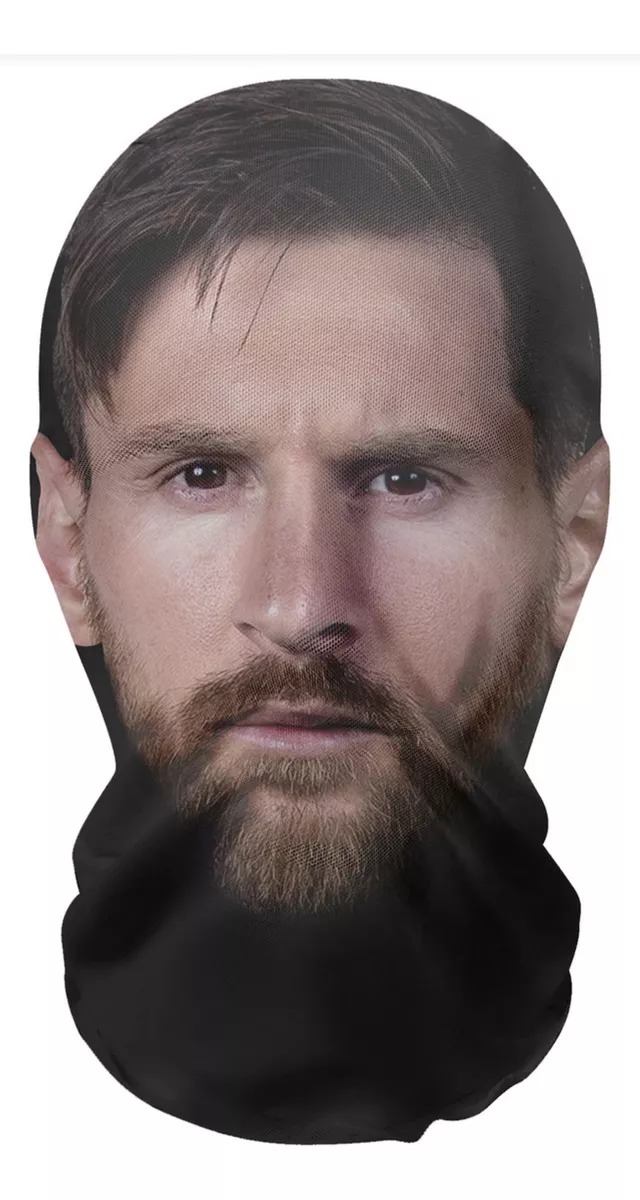 Máscara Facial Completa De Malla Elástica Futbol Impresa
