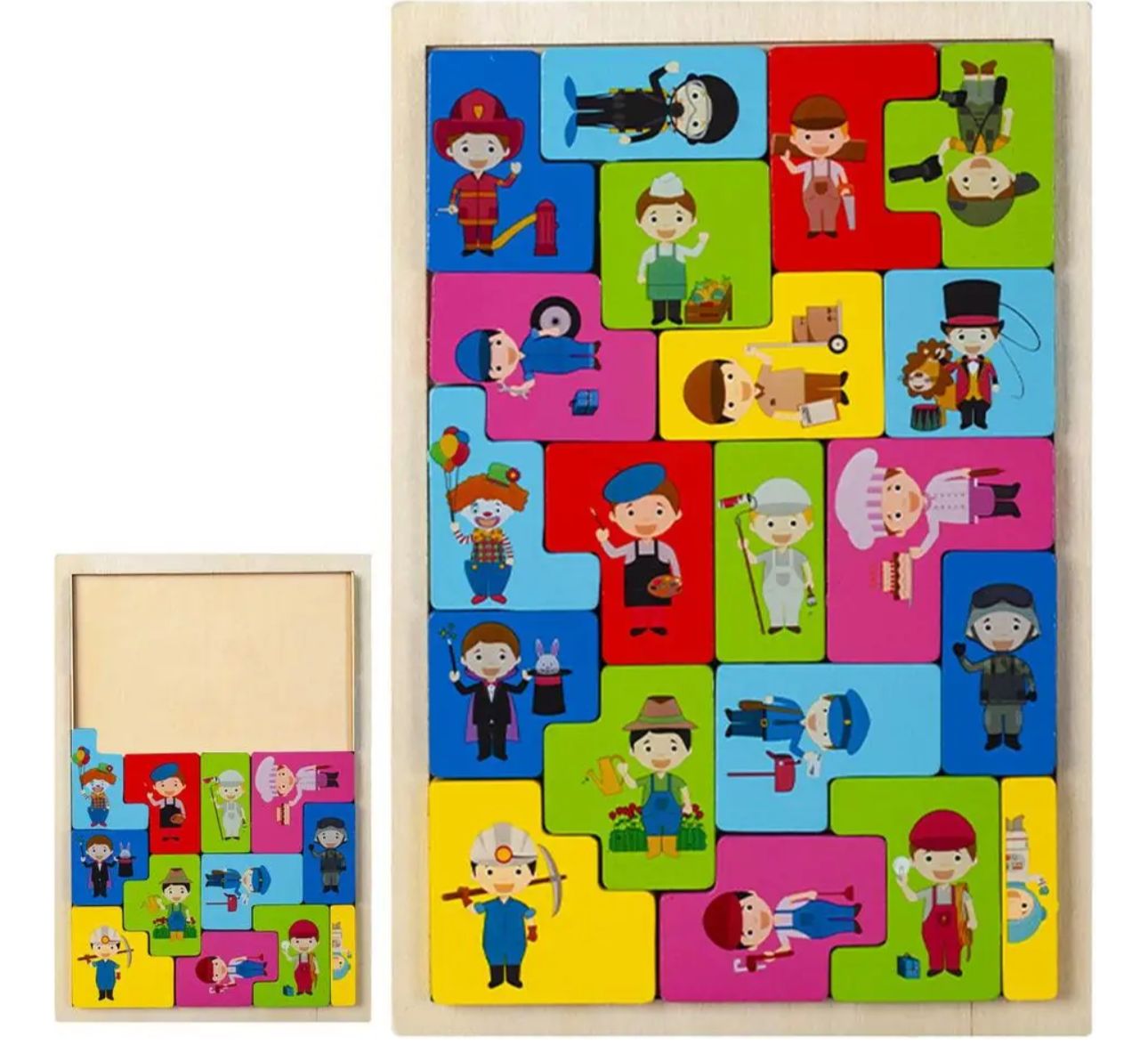 Juego de Madera Juguete De Encaje Montessori