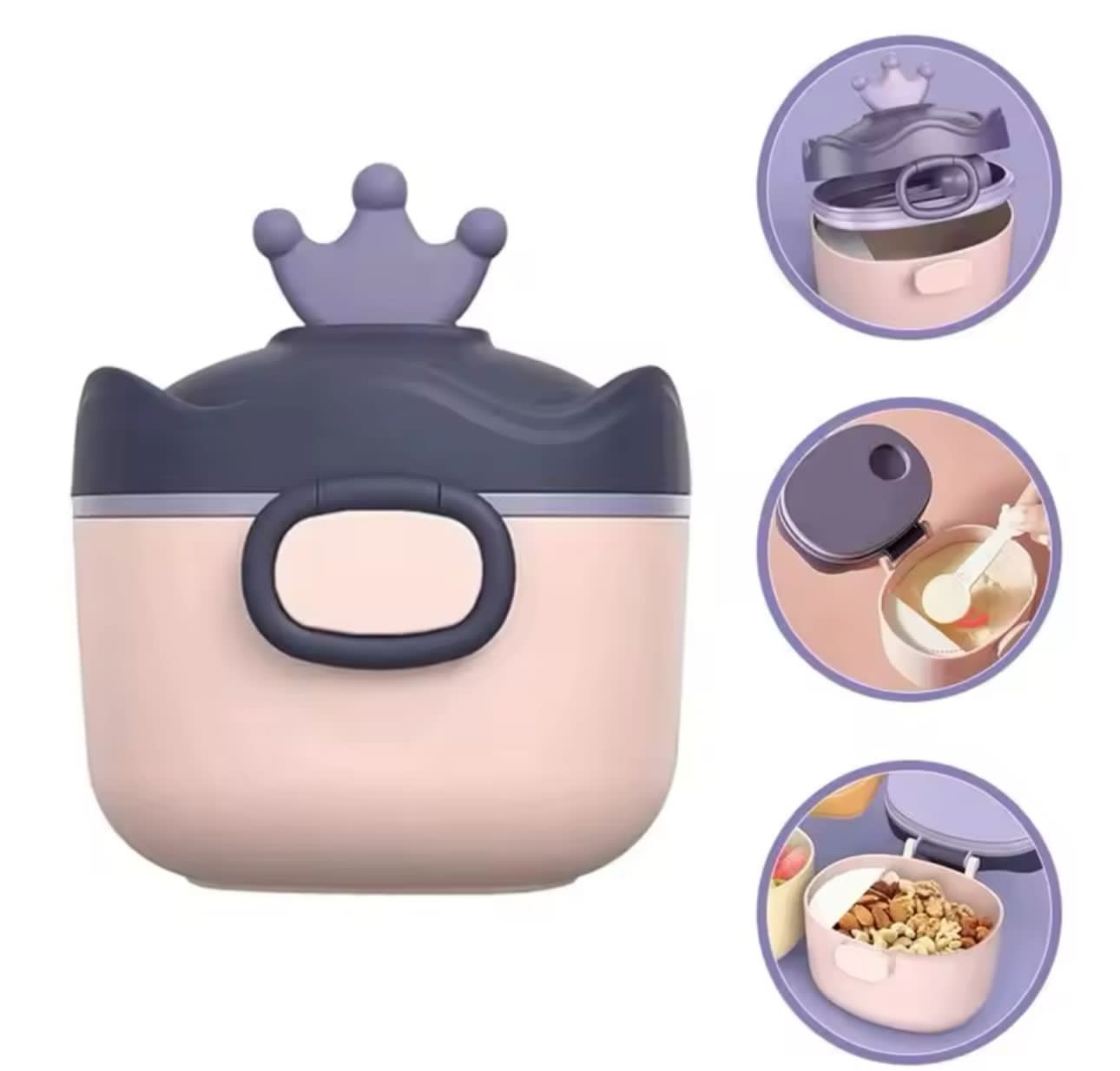 Contenedor Dispensador De Leche En Polvo Bebes Portatil