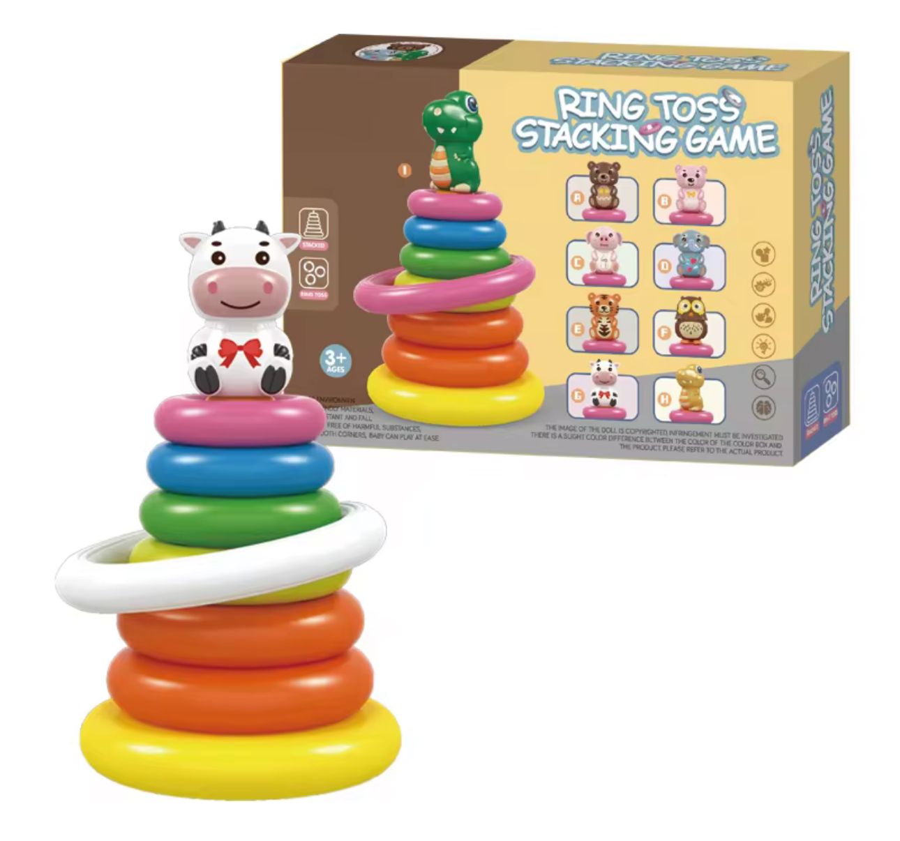 Juego De Exteriores Lanzamiento De Aros Apilables Para Niños