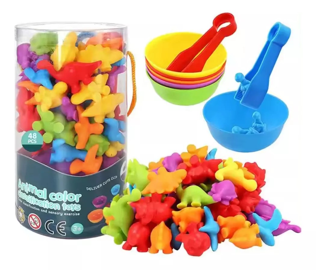Juguete Clasificación Colores Y Animalitos Montessori 36pcs