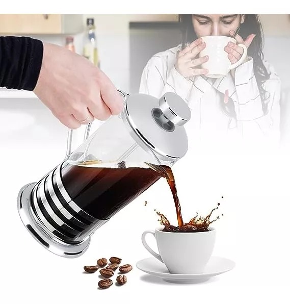 Prensa Cafetera Francesa 350ml Té Infusión Café Acero