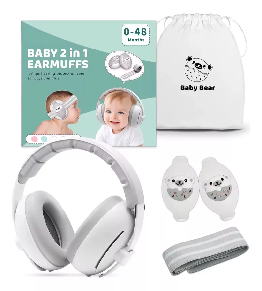 Auricular Niño Antiruido Dormir Bebé Orejera Tapón Oído