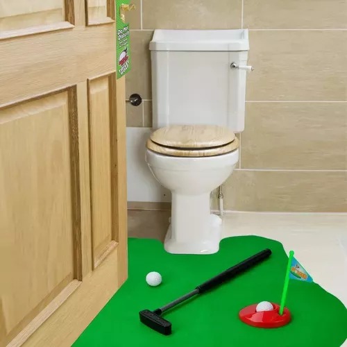Juego Mini Golf - Practica Baño Wc Inodoro
