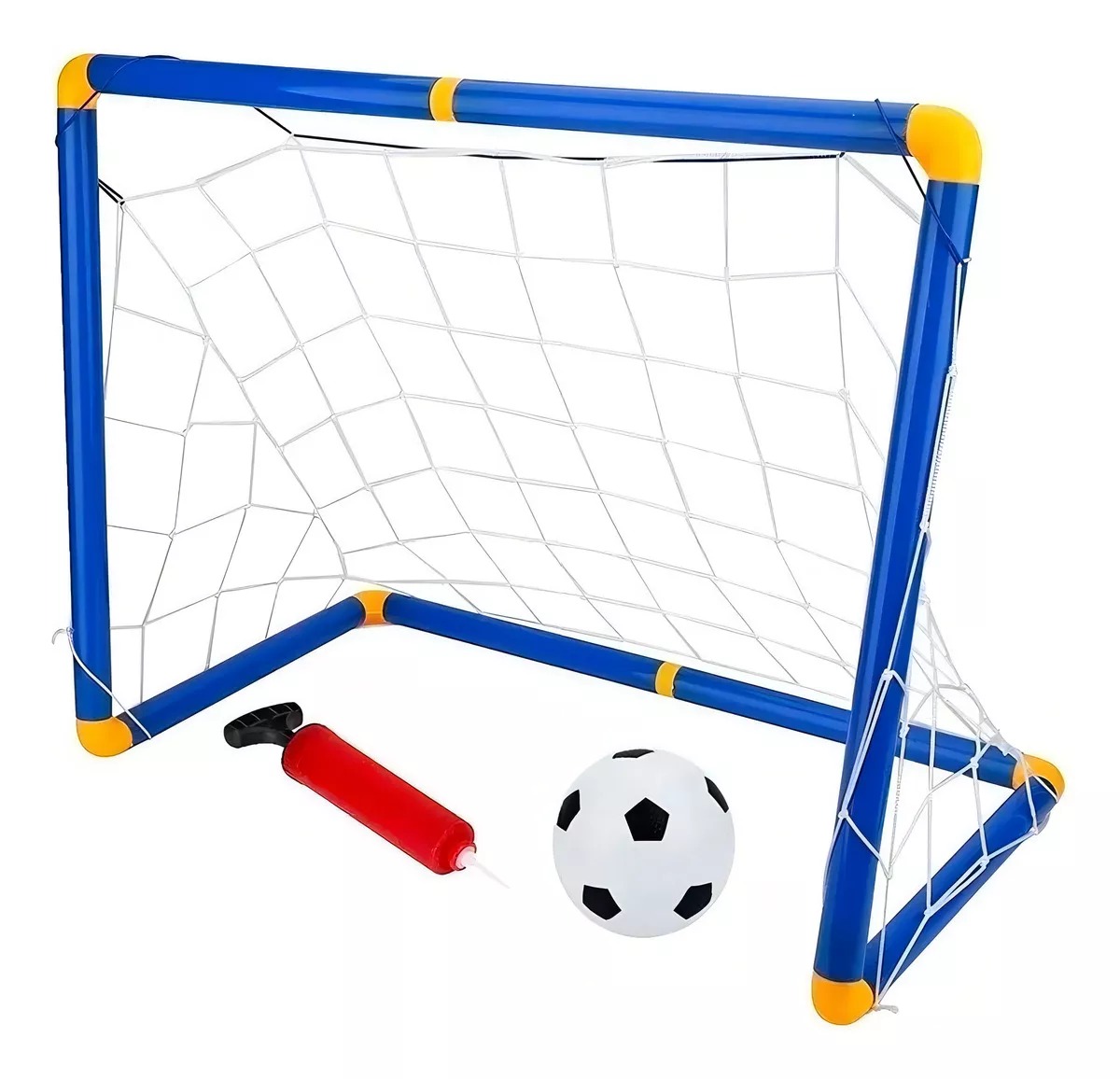 Mini Porteria Arco Futbol Pvc Con Malla Inflador Balón