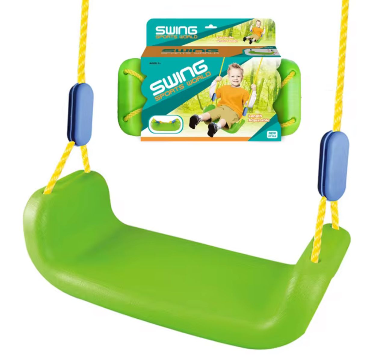 Columpio Ajustable Portátil Para Niños Asiento Giratorio