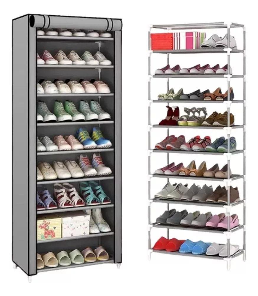 Zapatero Vertical Armario Estante Organizador 10 Niveles