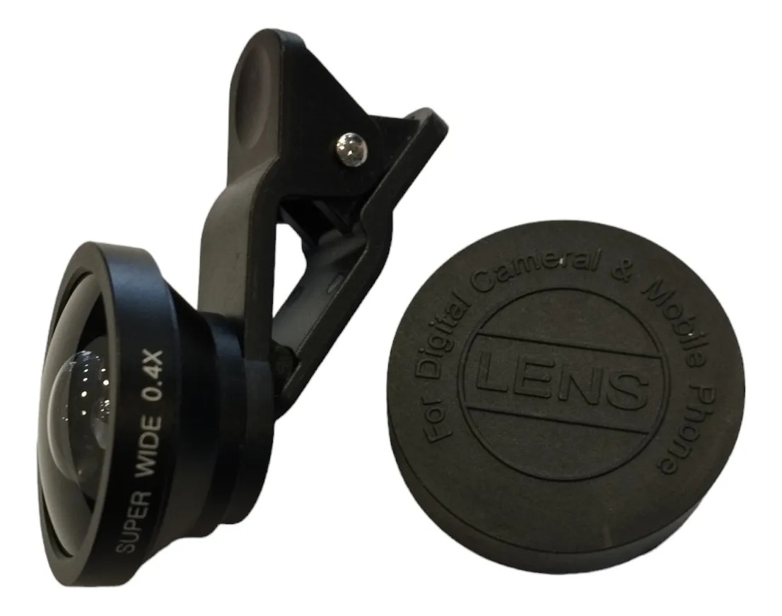Lente Clip Ojo De Pez Selfie Celular 0.4x Universal Camara