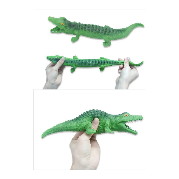 Squishy De Arena De Cocodrilo Realista  Juguete Antiestrés