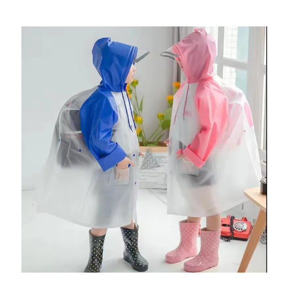 Poncho Niño Capa Impermeable Portátil Lluvia Viento