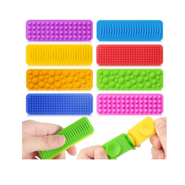 Kit Sensorial de 8 Piezas Antiestrés con Ventosas y Textura