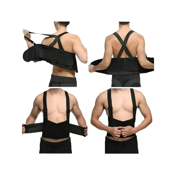 Faja Lumbar Abdominal Para Trabajos De Fuerza Con Tirantes