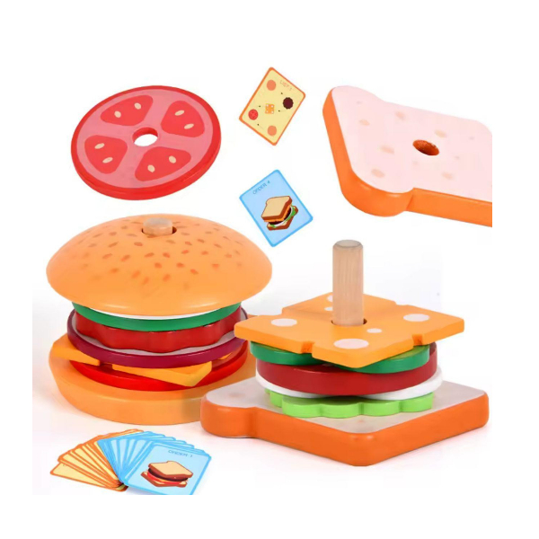 Hamburguesa O Sandwich De didáctico estilo Montessori