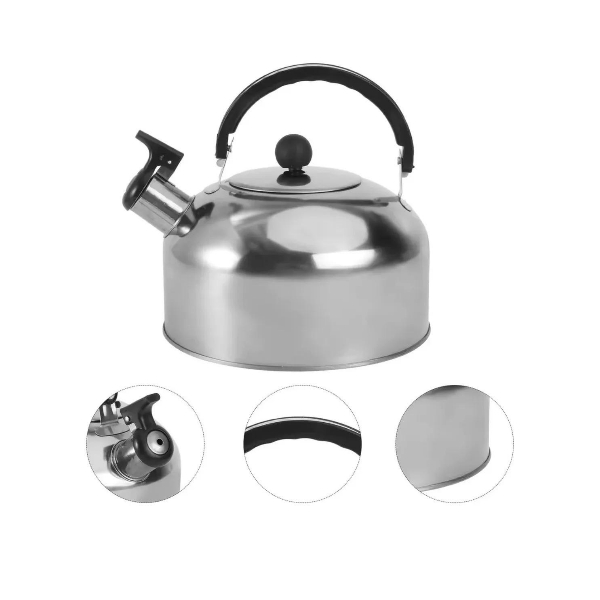 Tetera Acero Inoxidable De 3 Litros Con Silbato