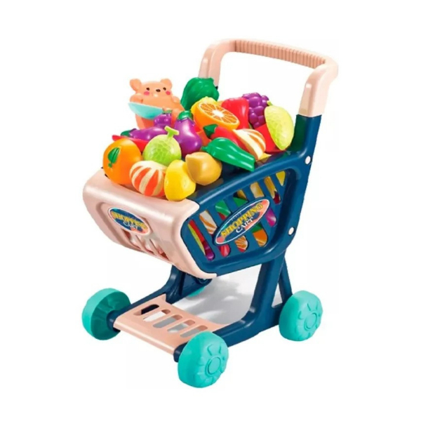 Juego Carrito De Compras Supermercado Con Accesorios 36 Pcs