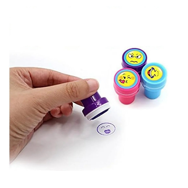 Set 10 Timbres Sellos Infantiles Caritas Motivacion Sonrisas