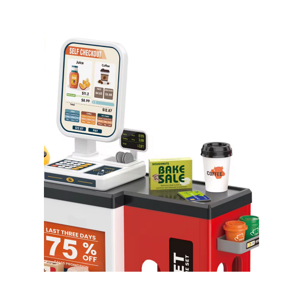 Juego Supermercado Minimarket Con Accesorios 47 Pcs Multiuso
