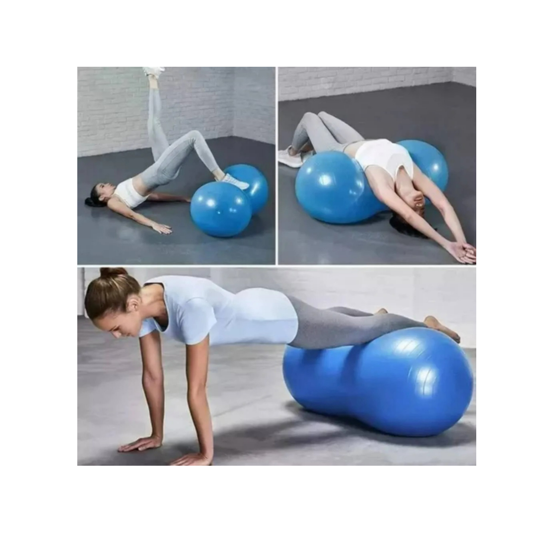 Balón Ovalado Pilates Yoga Tipo Maní 90x45cm Rehabilitación