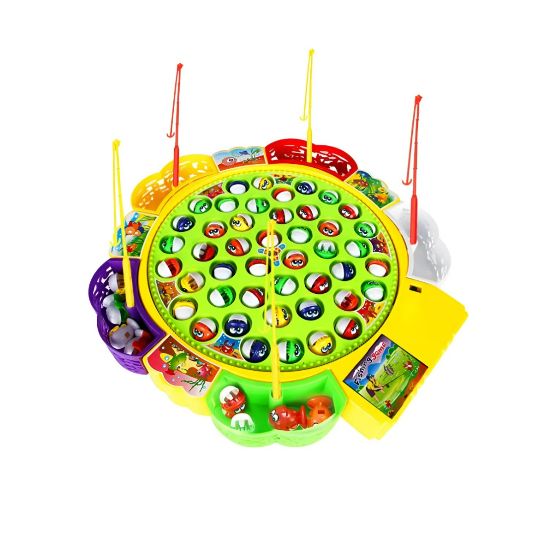Juguete De Pesca Eléctrico Giratorio Musical Juego Niños