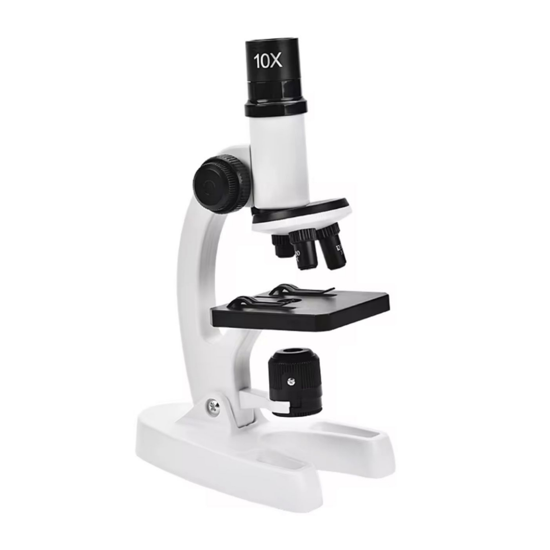 Kit Microscopio Compuesto Con Luz 300x A 1200x + Accesorios