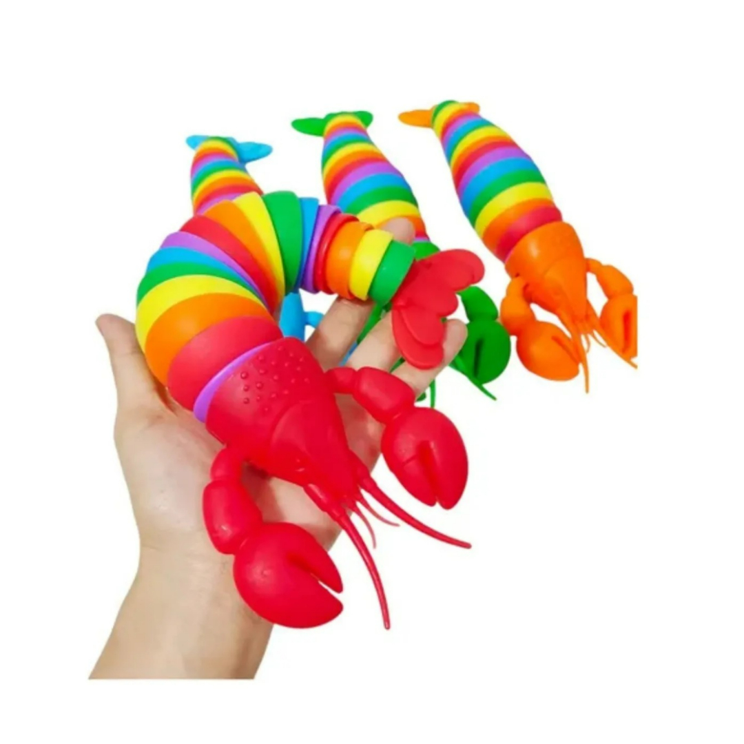 Langosta Flexible. Juguete Sensorial Antiestrés