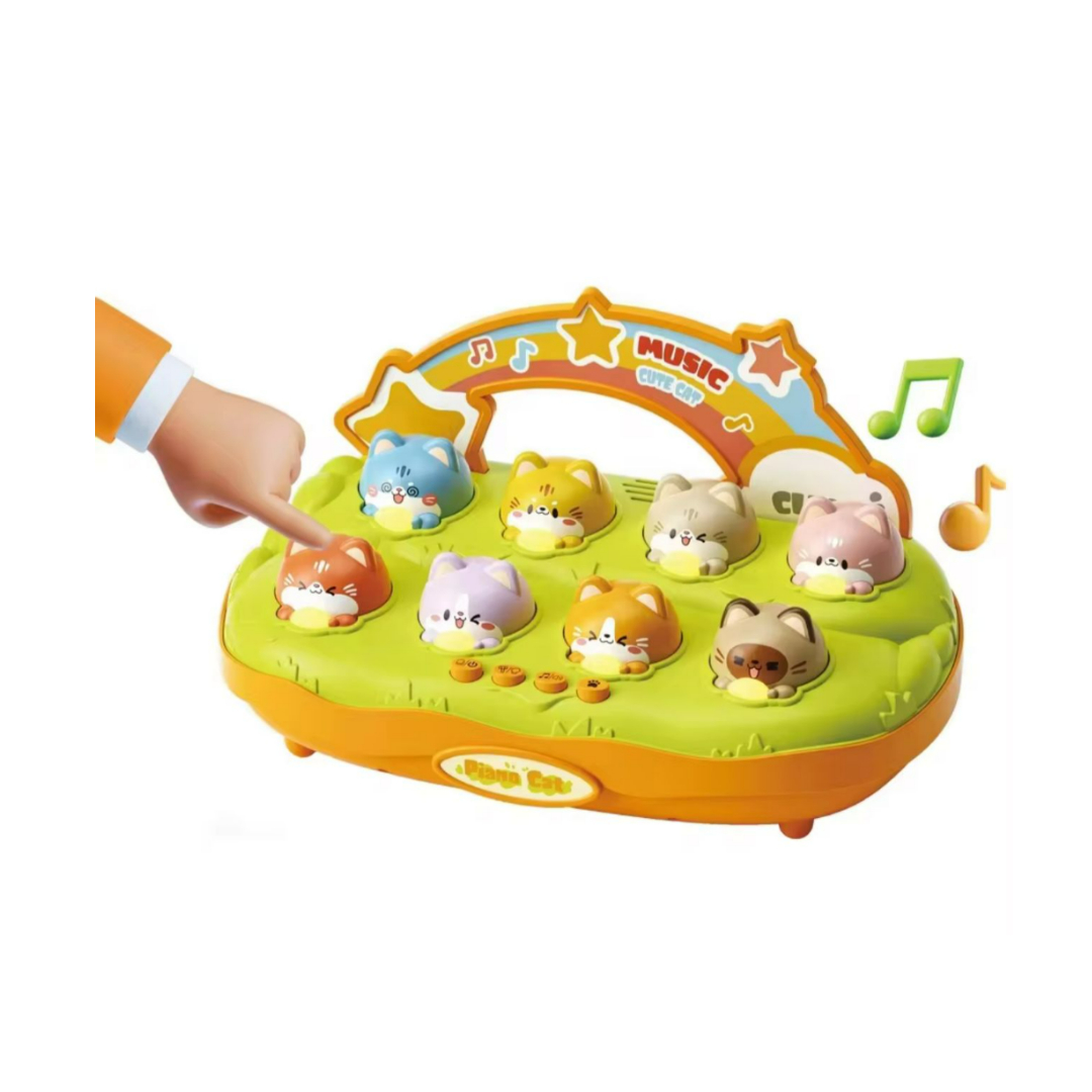 Juego Educativo Piano Gatitos Musical Luces y Sonidos Divertidos para Niños