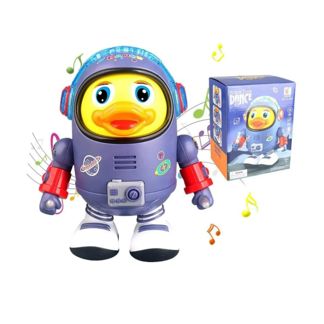Robot Pato Musical Bailarín Juguete Electrico Con Luces Led Robot Pato