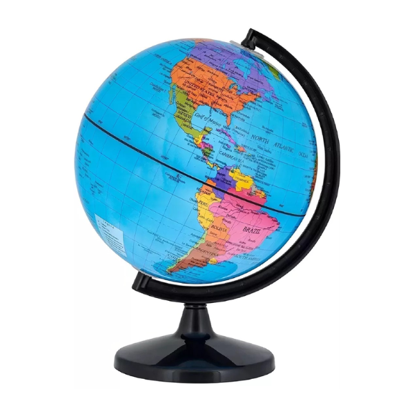 Globo Terráqueo 30cm Altura Político Mundo