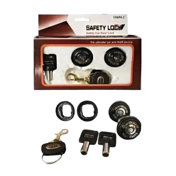 Chapa De Seguridad Auto 2 Puertas Universal