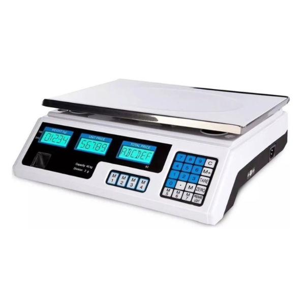 Balanza Pesa Digital 40 Kilos 8 Memorias Pesa Fruta