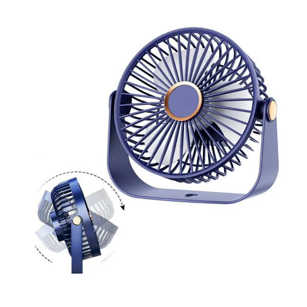 Ventilador Escritorio Usb Mini Recargable Ajustable Silencioso