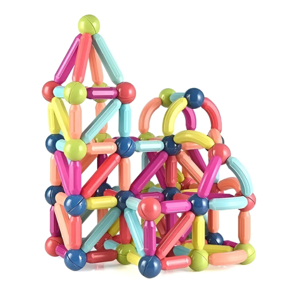 Juego De Varillas Magnéticos Juguete Didáctico Bloques