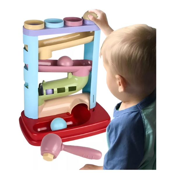 Juguete Bebé Con Bolas Rodante Y Torre Tobogán Para Niño