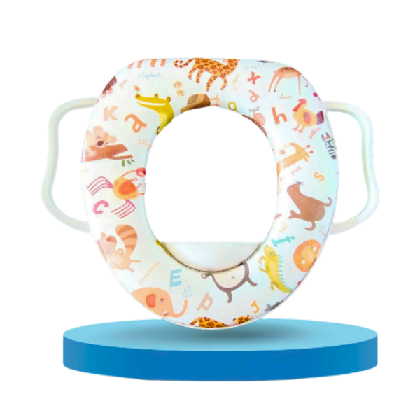 Tapa Baño Niño Adaptador Asiento Wc Acolchado Con Manijas
