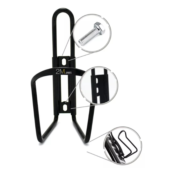 Porta Botella Caramagiola Bicicleta Black Aluminio Apernada