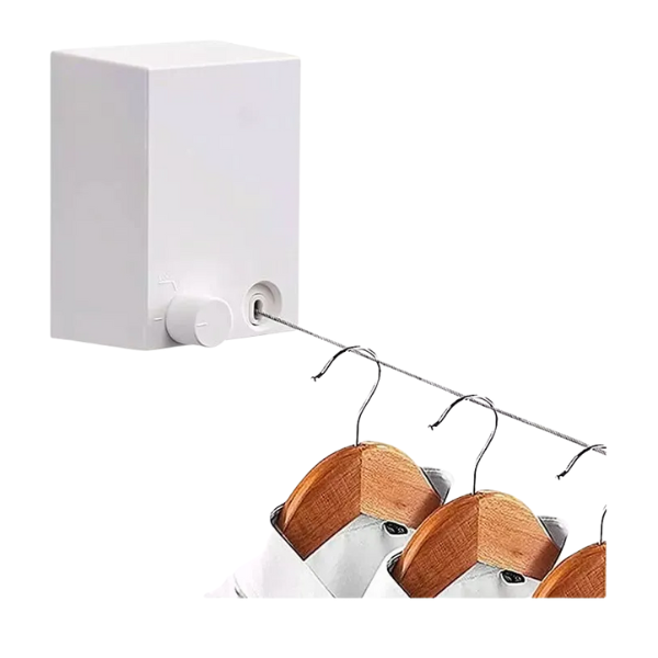 Tendedero Retractil Ropa Colgador Logia Acero Inoxidable