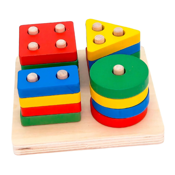 Juego De Madera Didáctico De Encaje Para Niños
