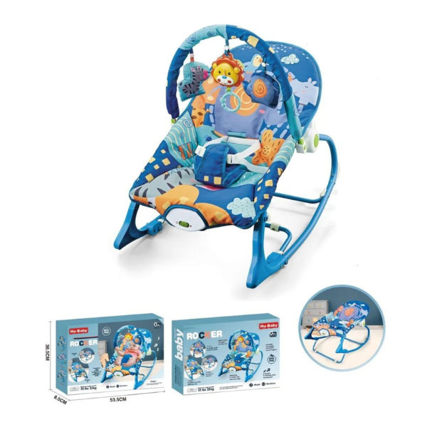 Silla Mecedora Musical Para Bebe 3 En 1 Gran Calidad