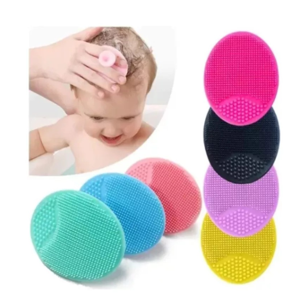 Cepillo De Silicona Para Bebé Libre De Bpa Ducha Baño Masaje