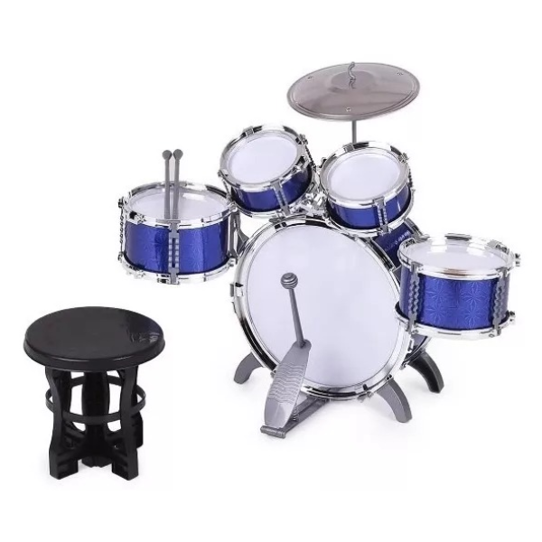Bateria Musical Juguete Jazz Drum Niño 5 Tambores + Piso