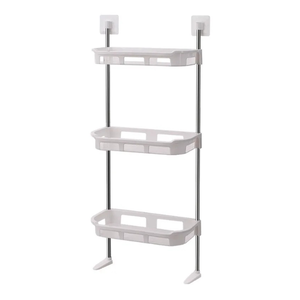 Estante Organizador Para Baño Tres Niveles Con Pie De Apoyo
