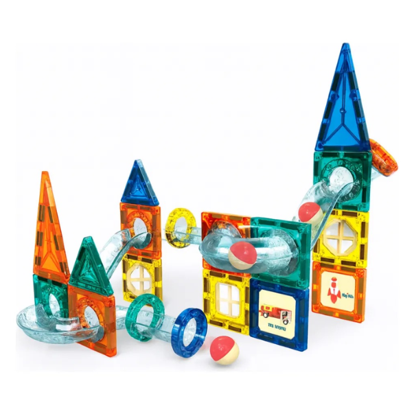 Juego Bloques Magneticos Construccion 42 Piezas Tobogan